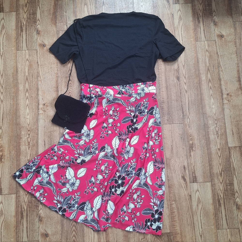 1/4 Circle Tropical Skirt